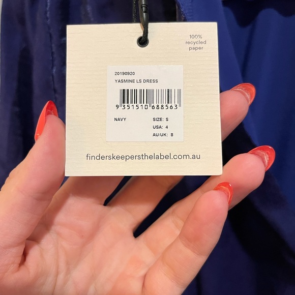 Finder Keepers Navy Dress - Picture 2 of 6